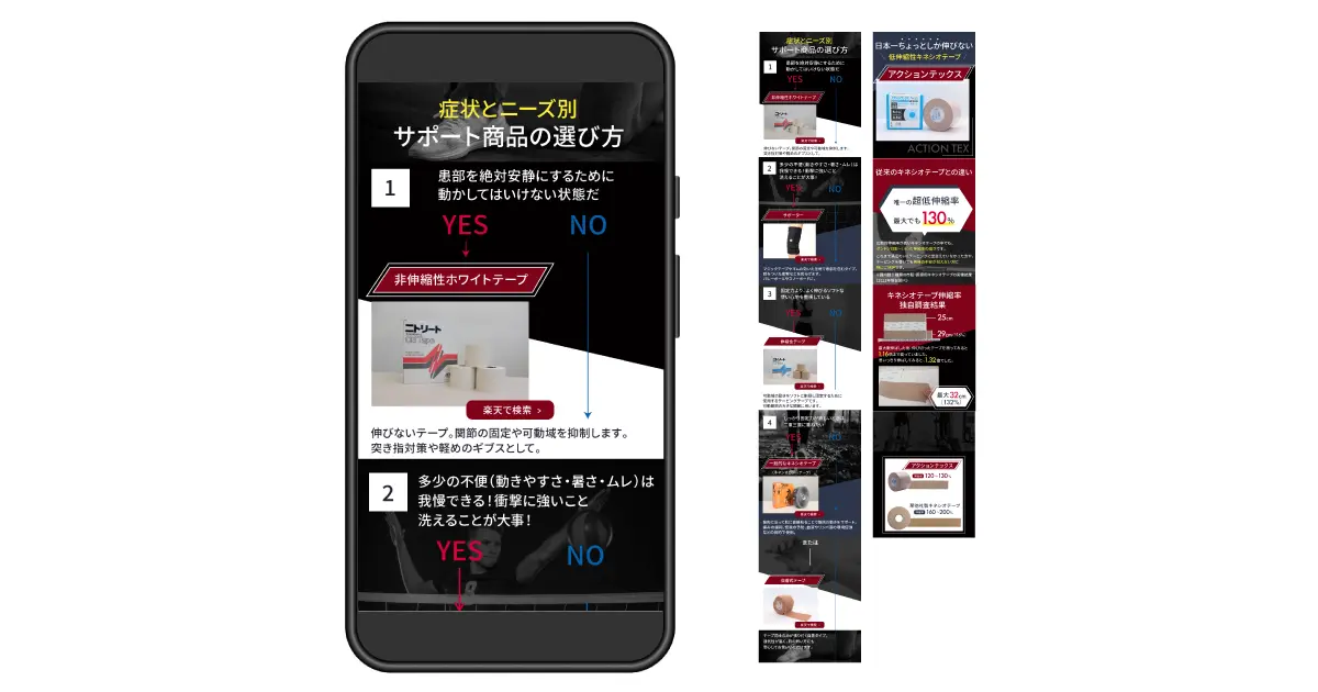 楽天商品ページ制作実績｜スポーツ関連