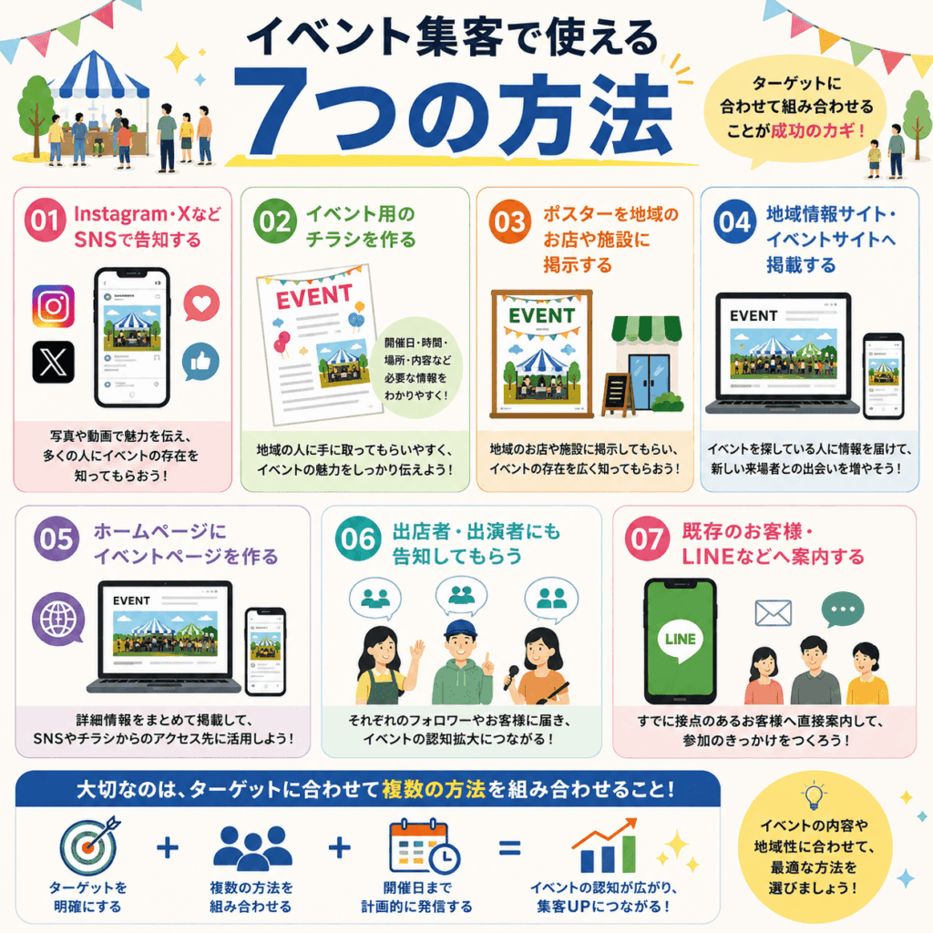 イベント集客で使える7つの方法|小高屋