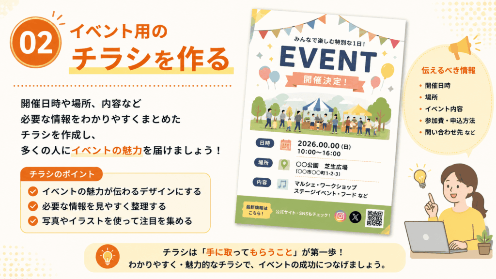 イベント用のチラシを作る